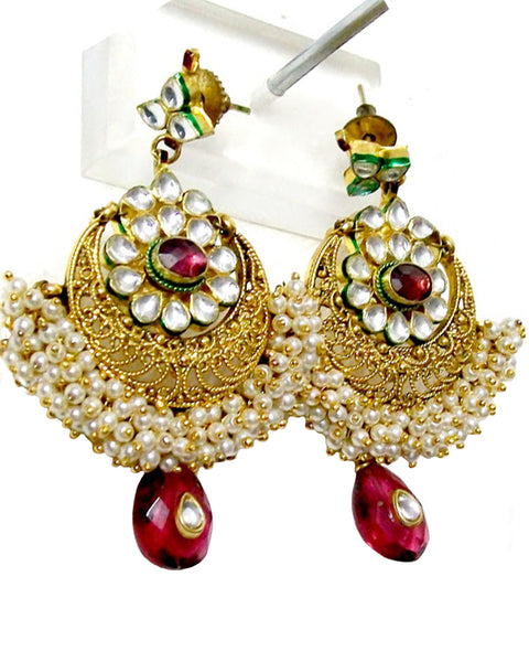 Golden Designer Earrings