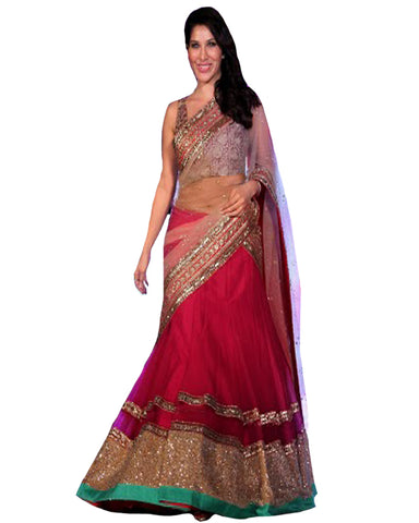 Fabulous pink bollywood lehenga