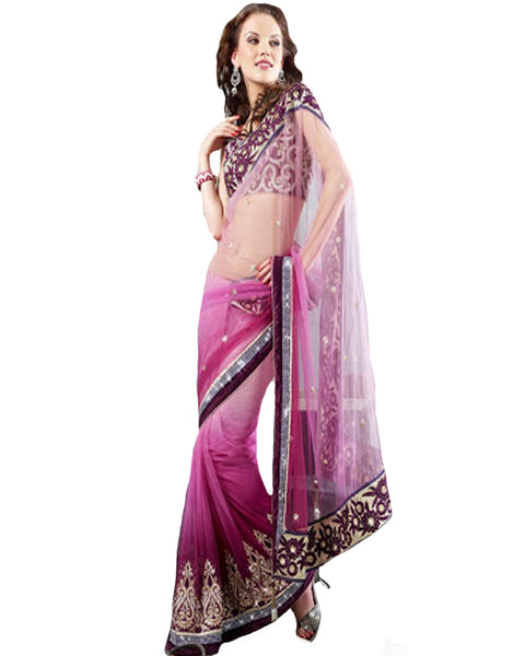 Pink Designer Saree