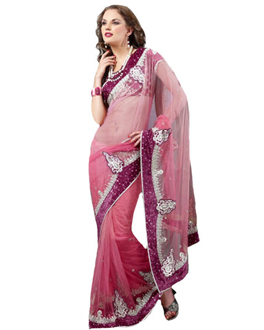 Solmon Rose Designer Saree