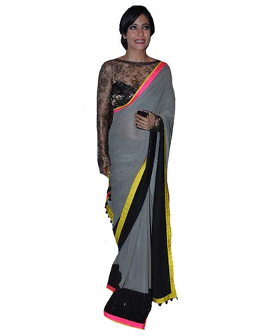 Bollywood Grey Saree