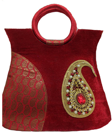 Elegant Maroon Handbags