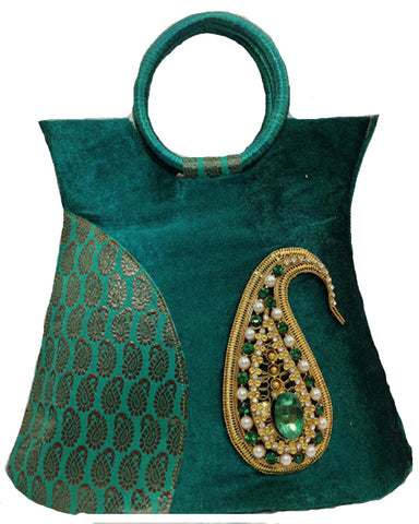 Dark Cyan Elegant Handbags