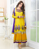 Bipasha Basu Yellow Elegant Designer Suit