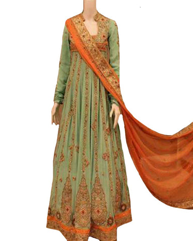 Pakistani Green Designer Suit