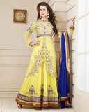 Light Lemon Designer Anarkali Suit