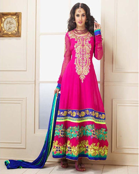Pink Color Designer Anarkali Suit