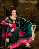 Black & pink  Anarkali Suit