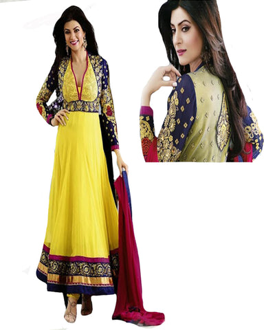 Designer Bright Yellow Suit
