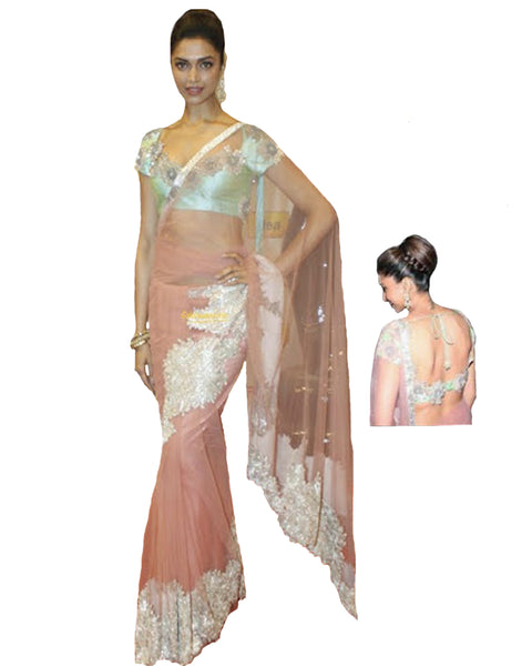 Bollywood Stylish Heavy Patched Saree