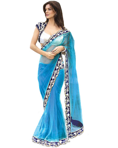 Bollywood Velvet Cutwork Saree