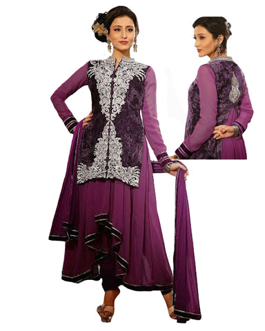 Long Velvet Jacket Suit