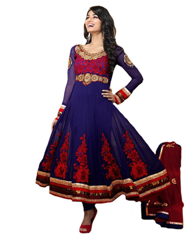 Royal blue Color Anarkali Suit