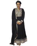 Bollywood Sonakshi Sinha Long Black Dress