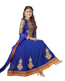 Bollywood Royal Blue Color Long Anarkali Suit