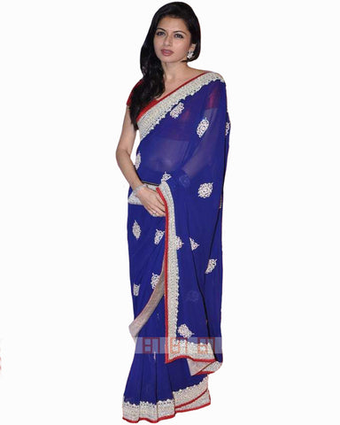 Bollywood Rajshree Royal Blue Color Saree