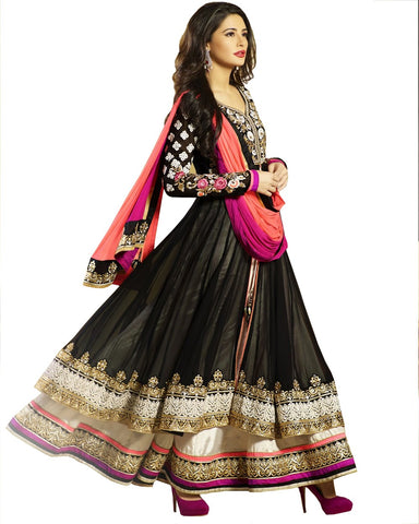 Designer Black Color Heavy Anarkali Suit