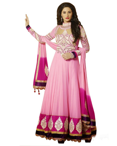 Designer Light pink Color Heavy Anarkali Suit