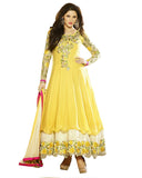 Designer Light Yellow Color Heavy Anarkali Suit