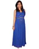Bollywood Celebrity in Royal Blue Color Long Dress