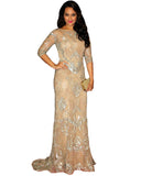 Bollywood Sonakshi in Fawn Color Long Dress
