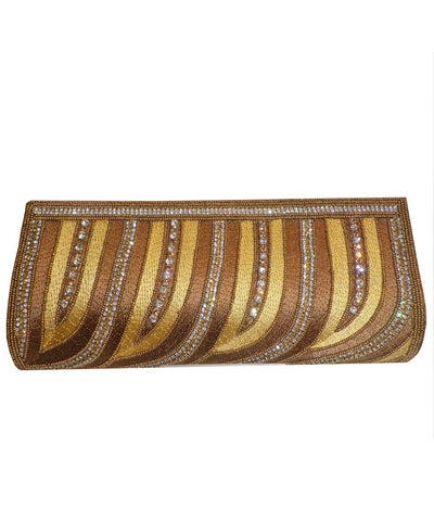 Designer Golden Color Clutch Purse