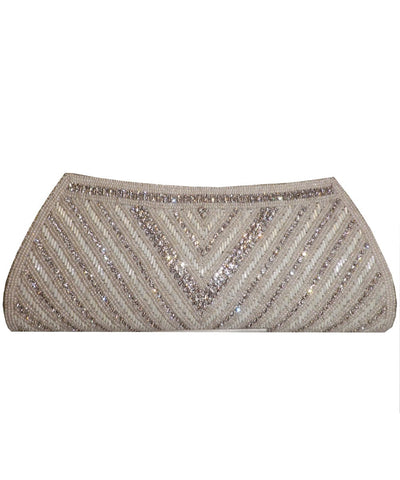 Designer White Color Clutch Purse