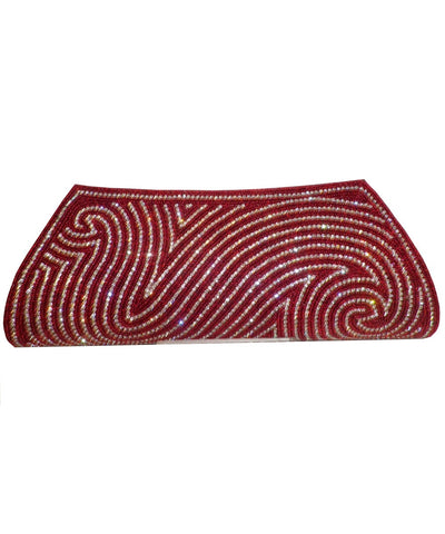 Designer Red Color Clutch Purse