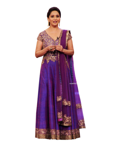 Madhuri Purple Color Long Suit