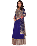 Madhuri Blue Color Long Suit