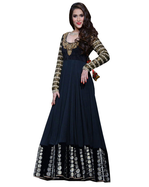 Bollywood Nevy Color Long Dress