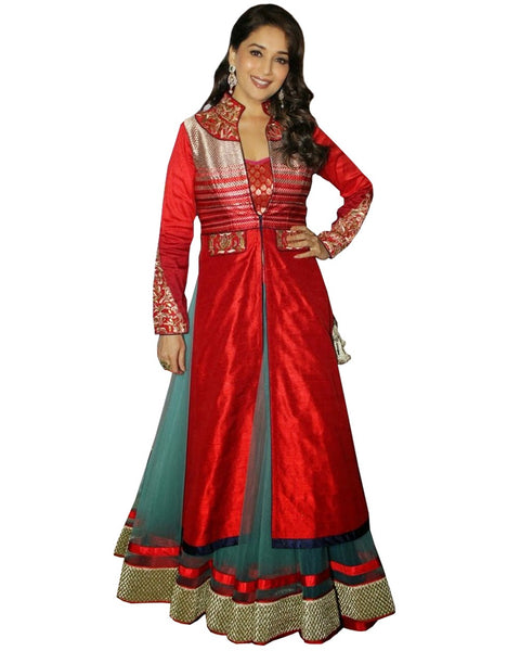 Madhuri Red Color Long Dress