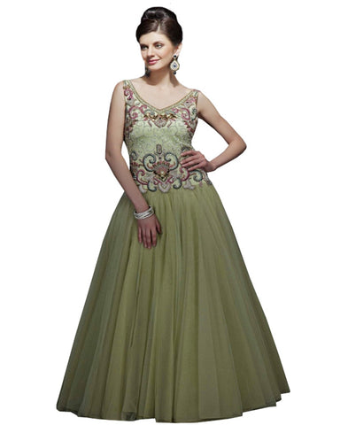 Designer Pista Color Party Gown