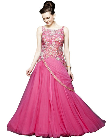 Designer Pink Party Dress