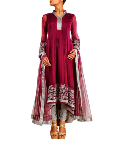 Designer Maroon Salwar Suit