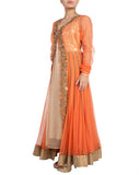 Designer Orange Salwar Suit
