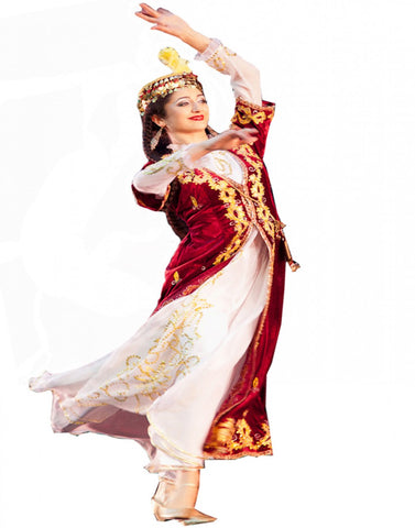 White/Red Dance Costume