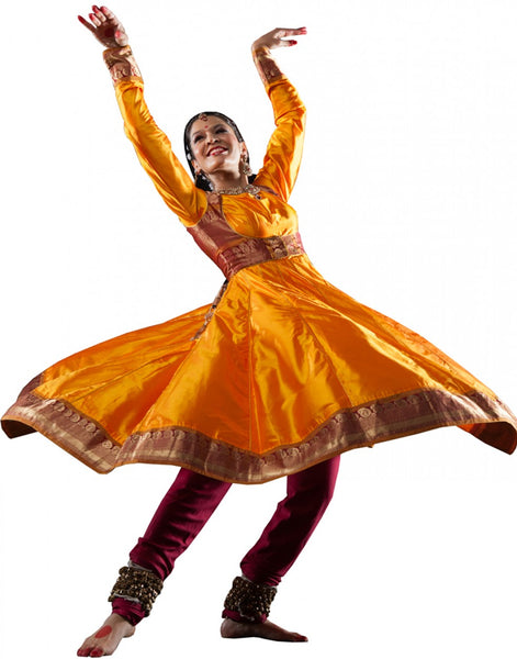 Yellow Kathak Dance Costume
