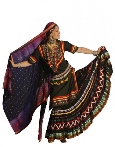 Black Color Kalbelia Dance Costume