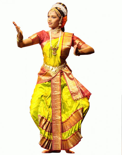Bharatnatyam Yellow Dance Costume