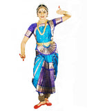 Bharatnatyam Blue Sade Dance Costume