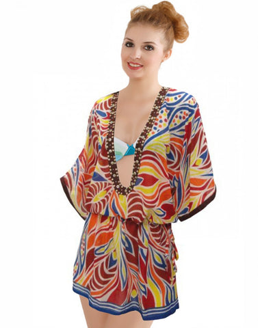 Multi Color Beach Wear Kaftan