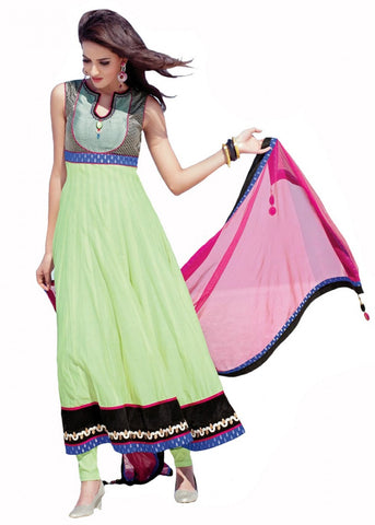 Designer Lime Green salwar suit
