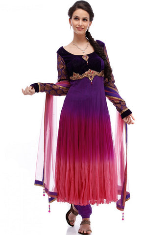 Designer pink shaded Salwar Suit