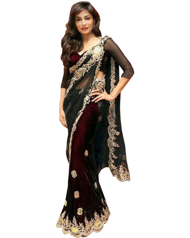 Chitrangada Singh Black Net Saree