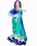 Madhuri Green Blue Saree