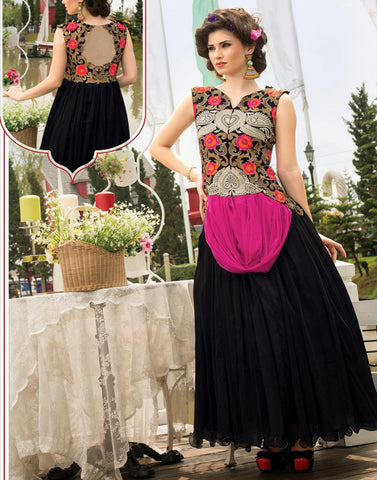 Designer Black Gown