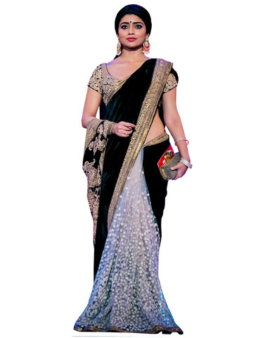 Shreya Saran Black Queen Saree