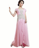 Designer Pink Goergette Gown