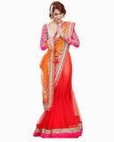 Malaika Arora Orange and Red Lehenga Choli